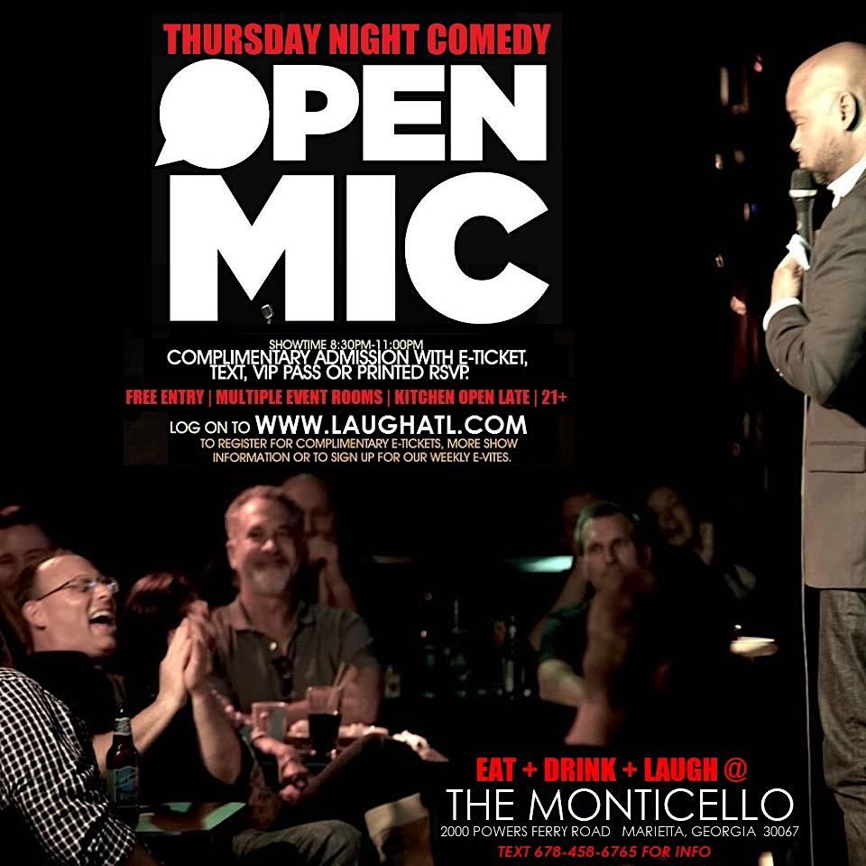 Open Mic Comedy @ Monticello Lounge