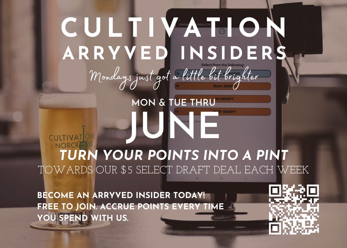 Arryved Insiders: Turn Your Points into a Pint on our Select $5 Pours