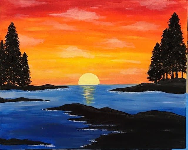 Lake Sunset Paint & Sip Event 