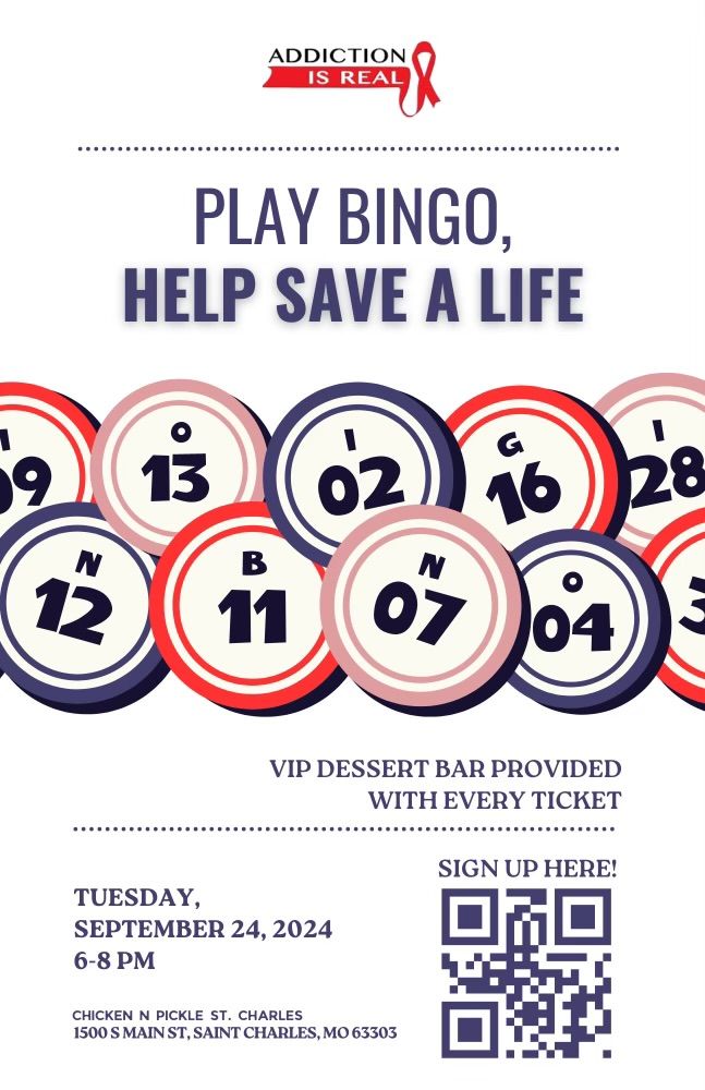 VIP Dessert Bar Bingo and Give Back Night at Chicken N Pickle Supporting Addiction is Real! 