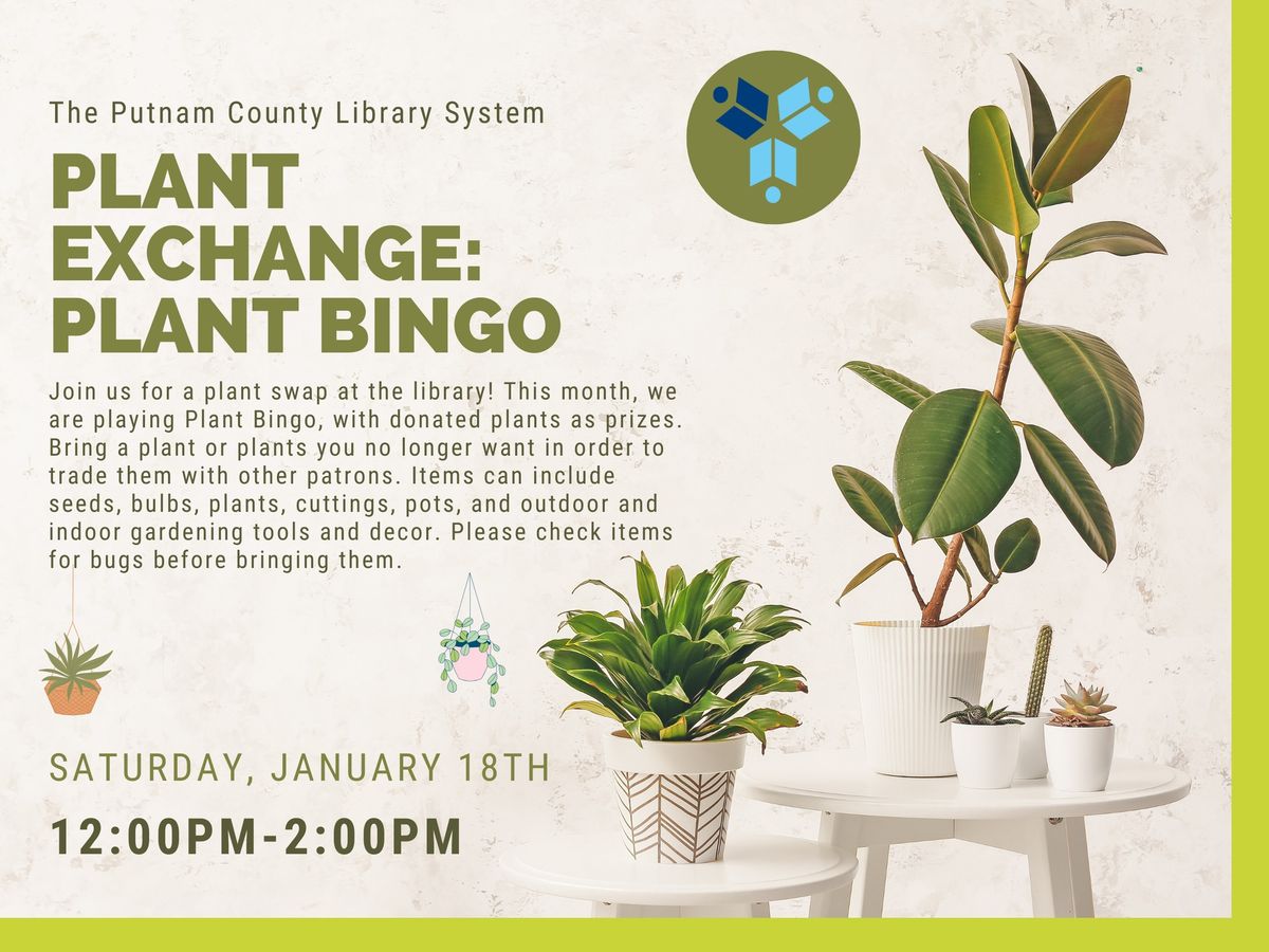 Plant Exchange: Plant Bingo