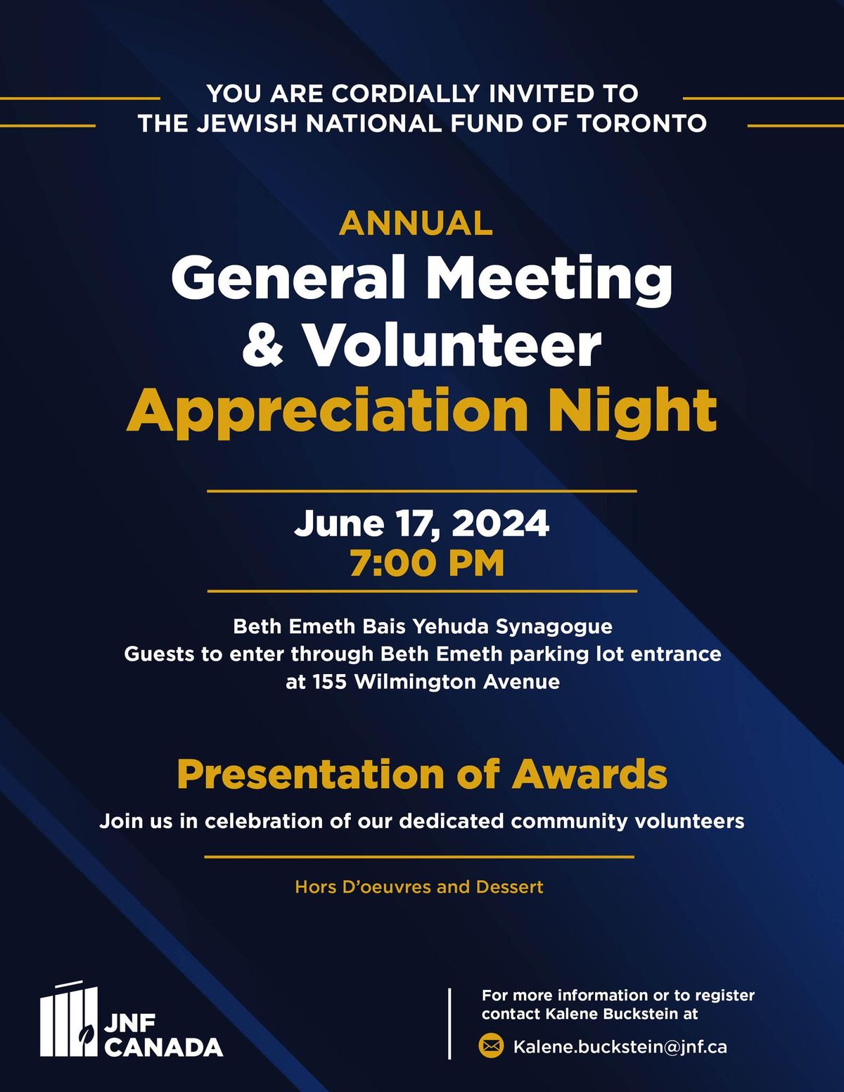 JNF Toronto: Annual General Meeting 2024