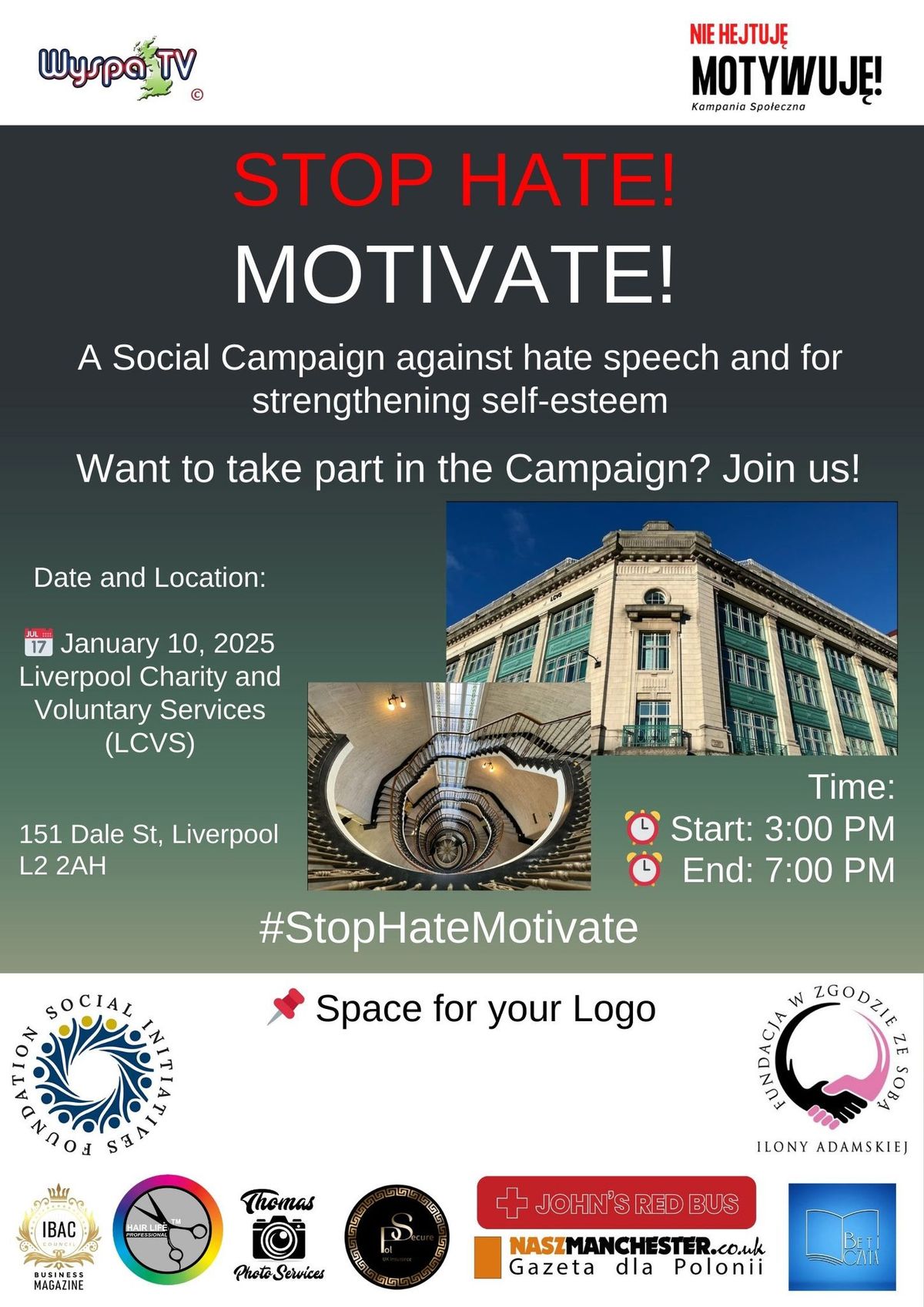 Stop Hate! Motivate! - LIVERPOOL