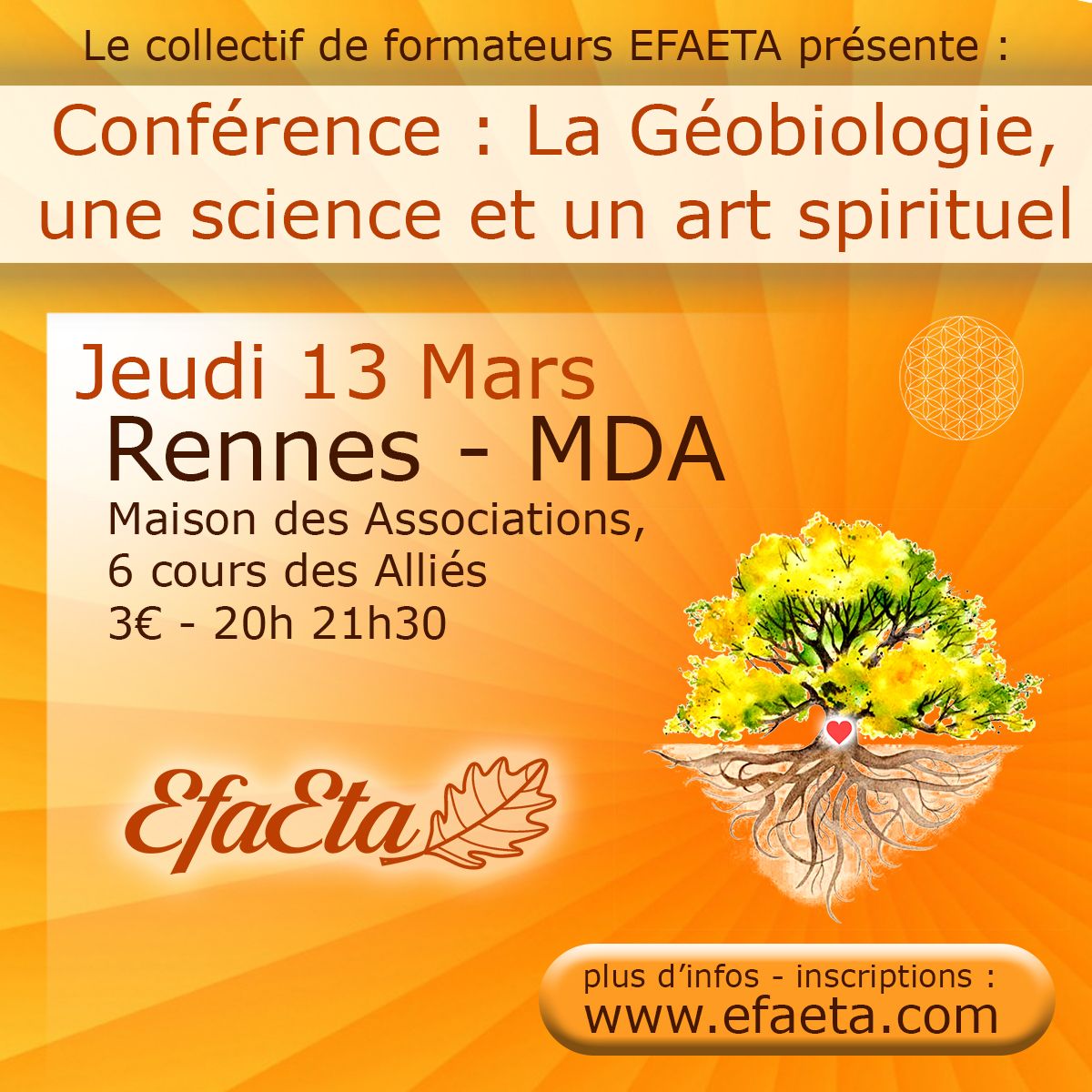 Conf\u00e9rence : La g\u00e9obiologie, une science et un art spirituel