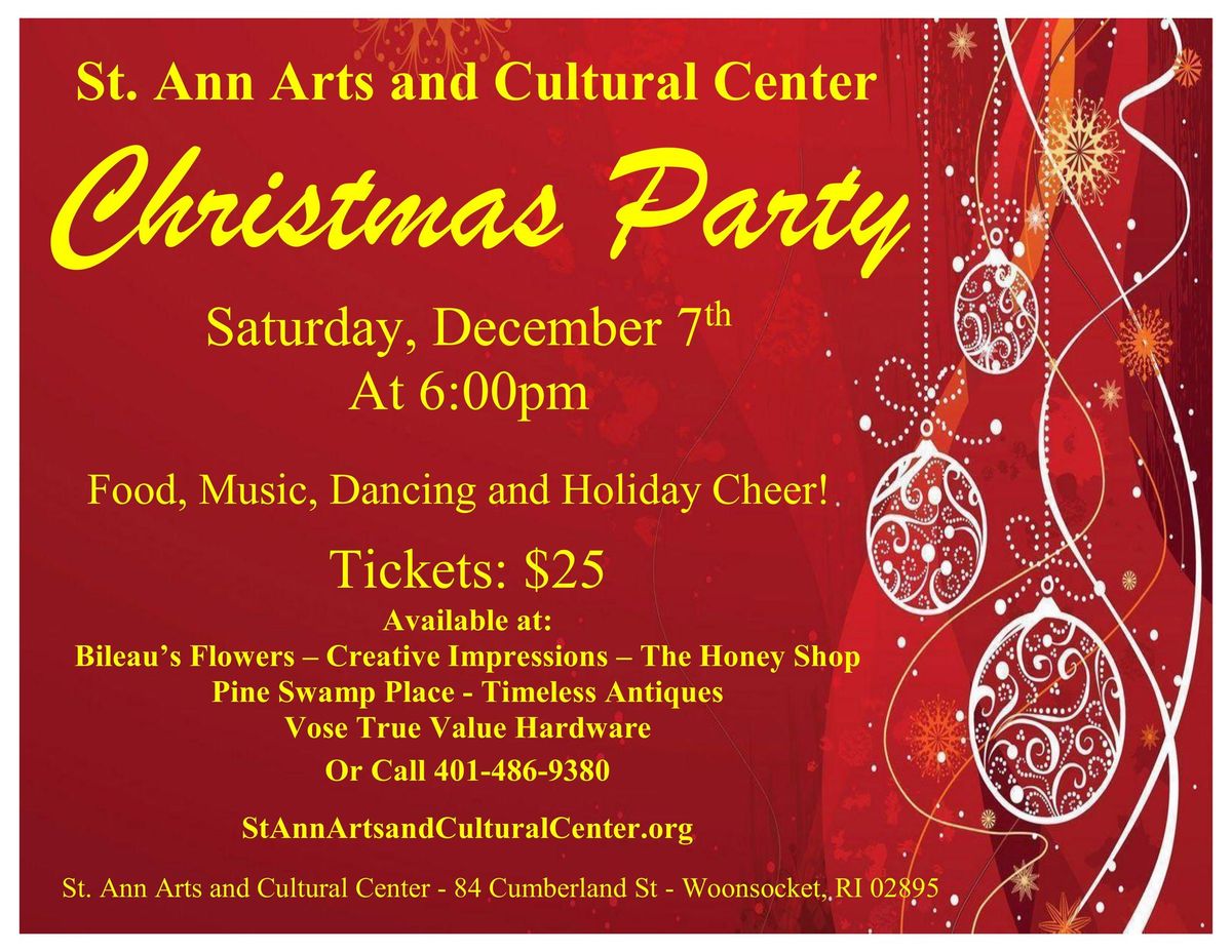 St Ann Arts and Cultural Center Annual Christmas Party