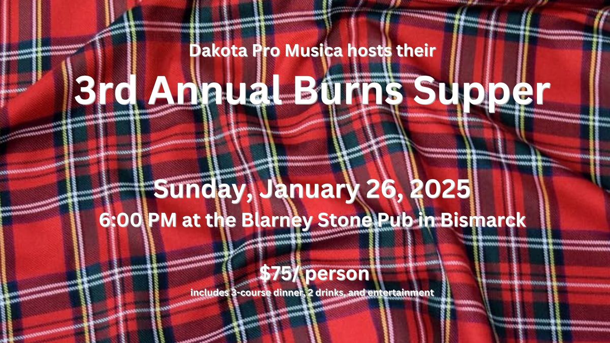 3rd Annual Burns Supper - Blarney Stone