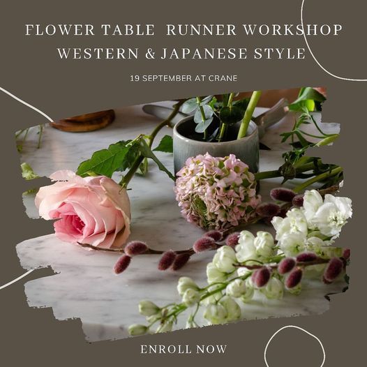 Mid Autumn Special Flower Table Runner Workshops in Western and Japanese Styles