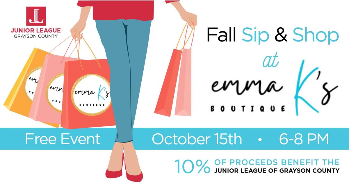 Fall Sip & Shop