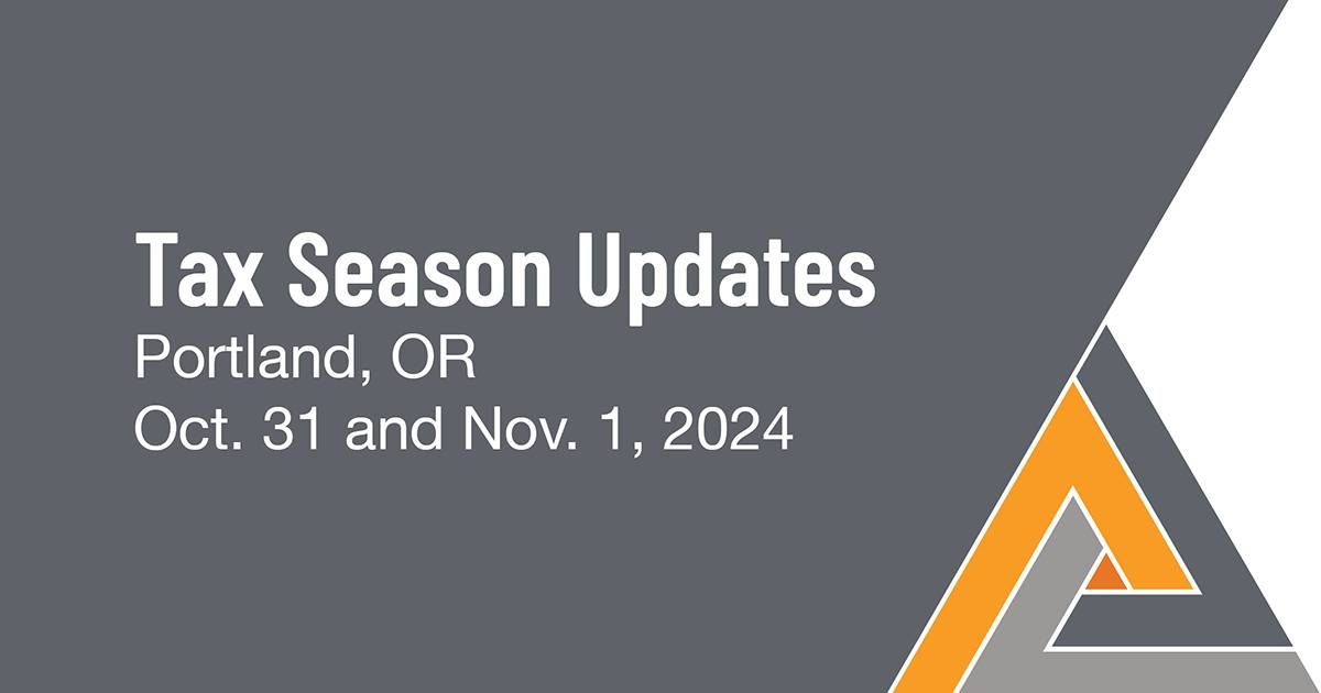 2024 NATP Tax Season Update: Portland, OR