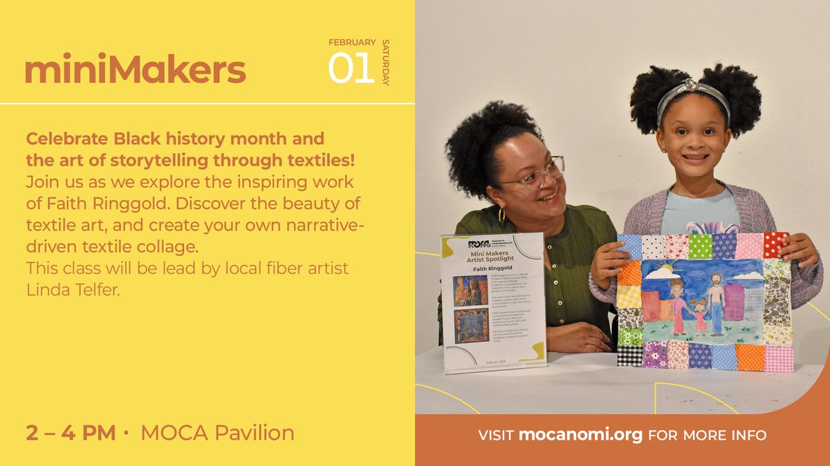 miniMakers - Celebrating Black History Month with art inspired by Faith Ringgold