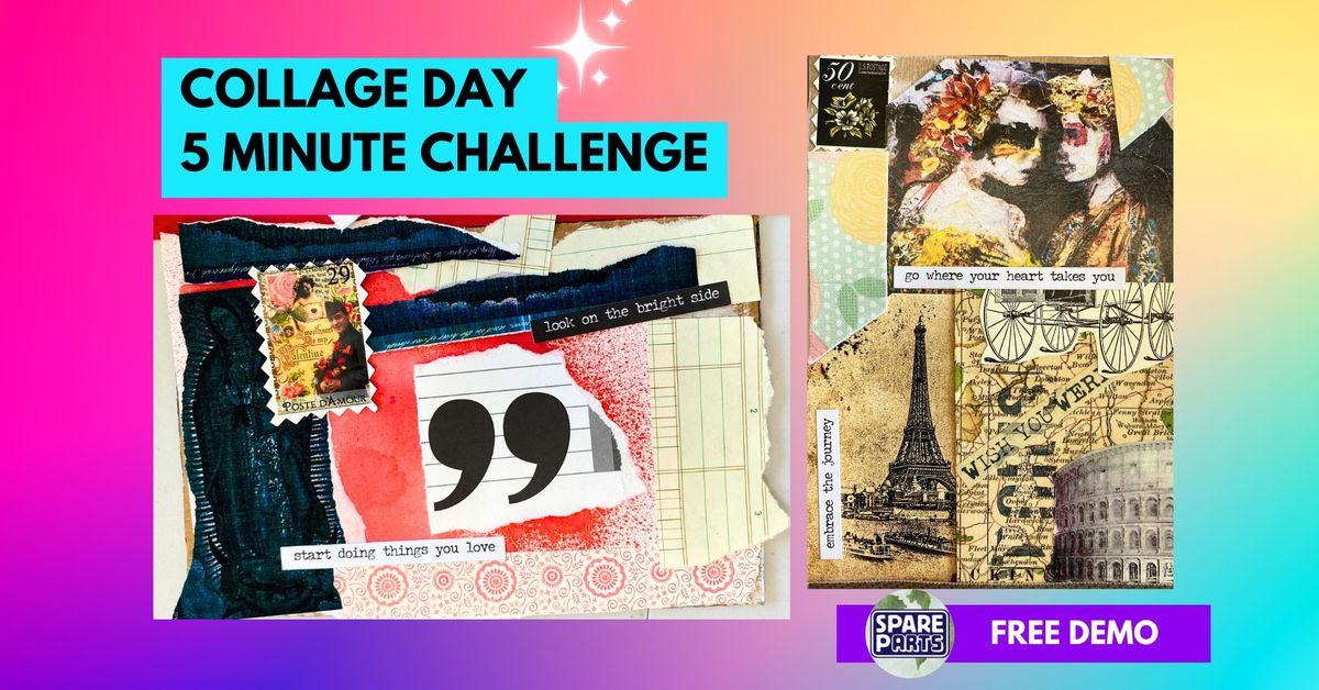 Free Demo: Collage Day 5 Minute Challenge 