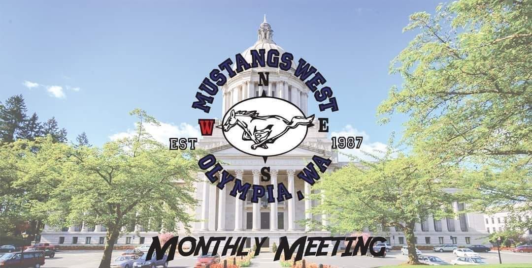 October Mustangs West monthly general membership meeting