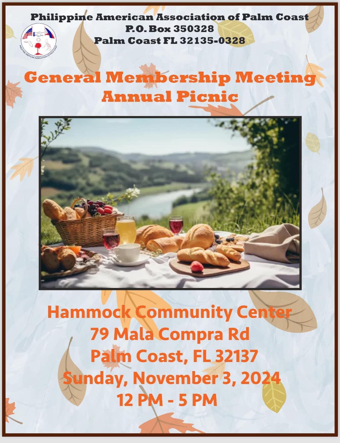 PAAPC Annual Picnic & General Membership Meeting