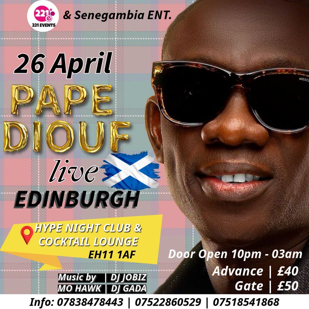 Pape Diouf Live in Edinburgh
