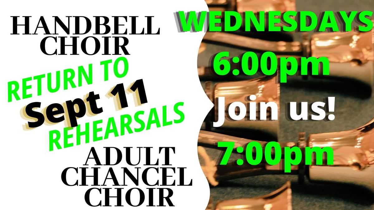 Handbell Choir Rehearsala