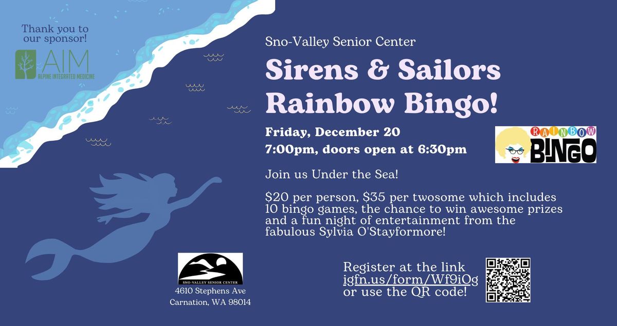 Sirens and Sailors Rainbow Bingo