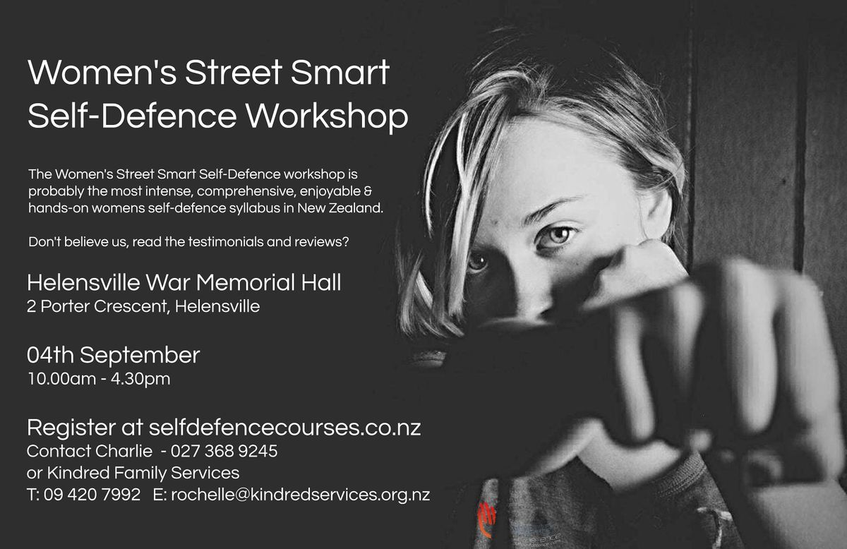 Women's Street Smart Self-Defence Workshop - Helensville September 2021