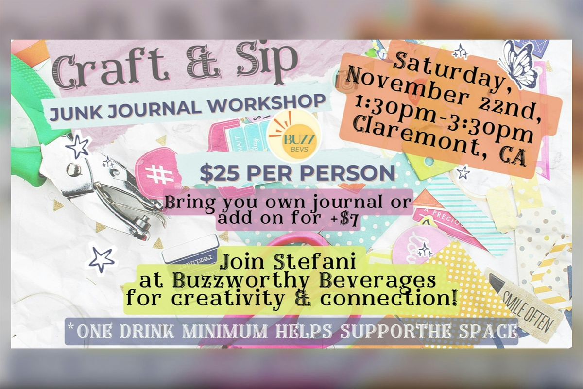 Craft & Sip: Junk Journal Workshop