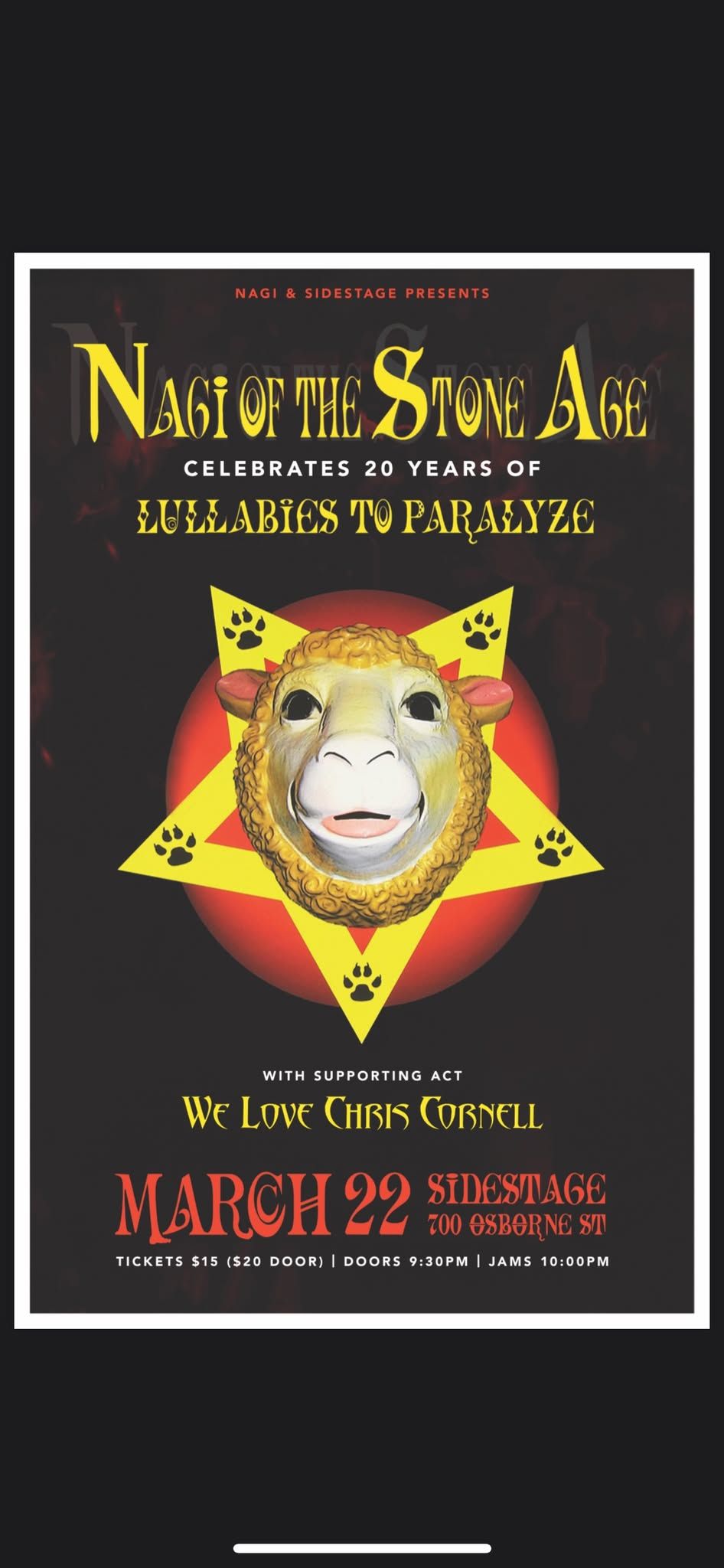 NAGI of the Stone Age - 20 Years of Lullabies to Paralyze!