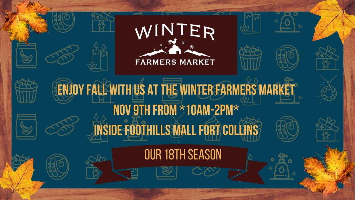 Winter Farmers Market: November 9th