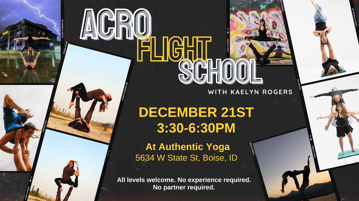 December Acro Flight School with Kaelyn Rogers