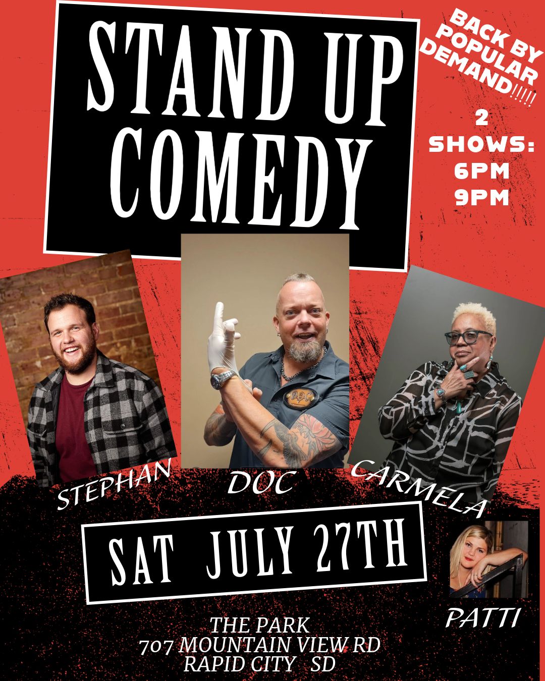 Stand Up Comedy Night (4 comedians- 2 Shows)