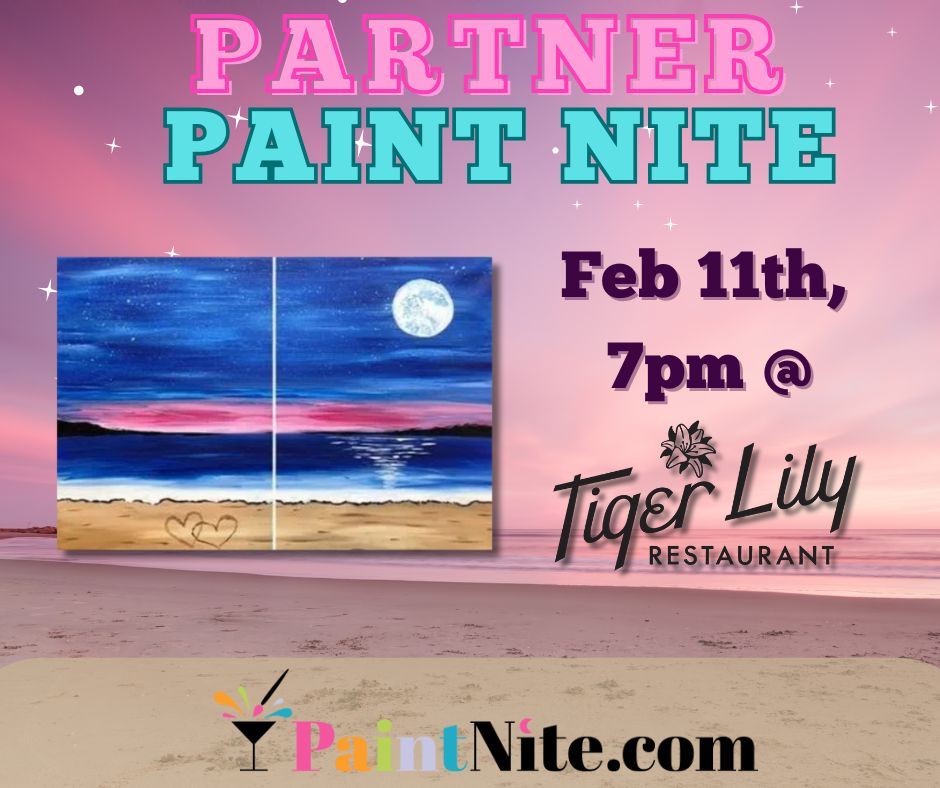 Paint Nite: Love by the Sea Partner Painting