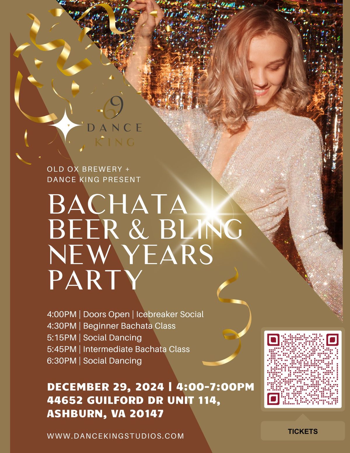 Bachata, Beer, and Bling New Years Party