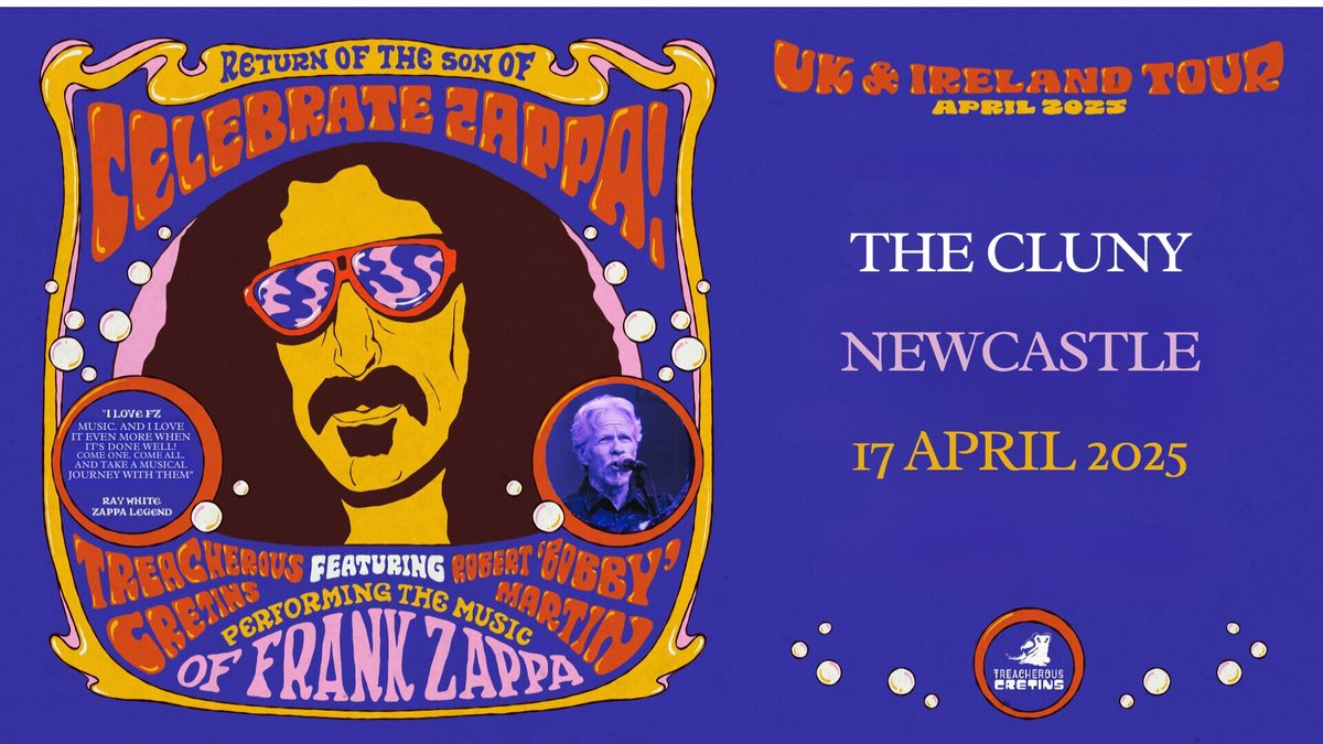 Zappa night with Treacherous Cretins Featuring Robert 'Bobby' Martin