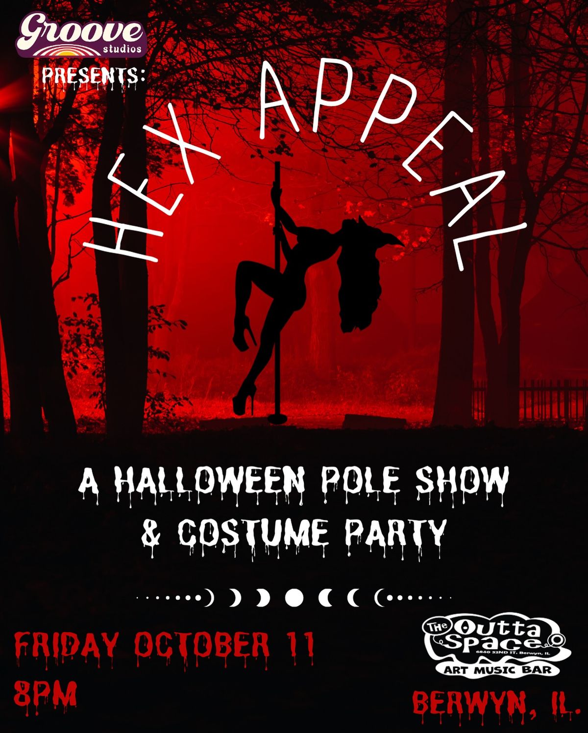 Groove Studios presents: HEX APPEAL (Halloween Pole Show show & Costume Party)