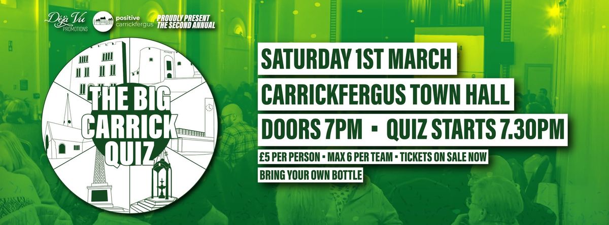 2nd Annual The Big Carrick Quiz