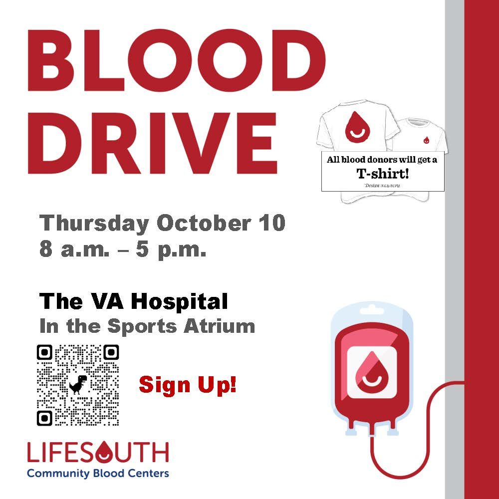 Blood Drive at the Tuscaloosa VAMC