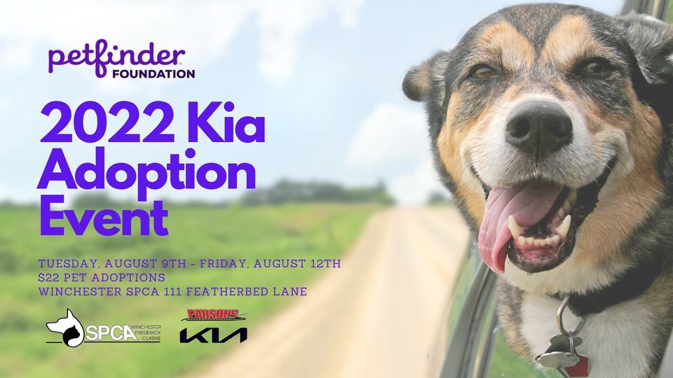 2022 Kia Pet Adoption Event, SPCA of Winchester, Frederick, & Clarke