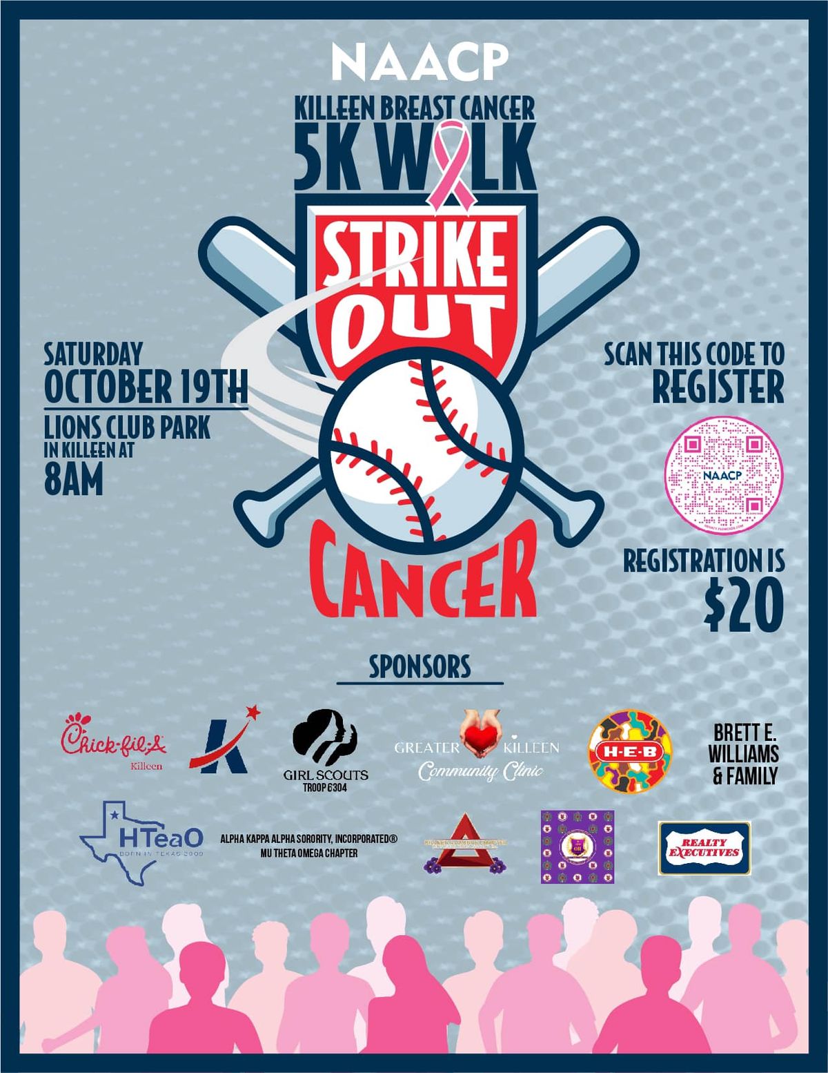 Killeen Breast Cancer 5K Walk: Strike Out Cancer