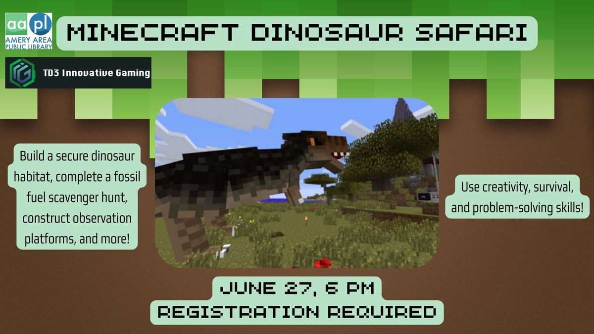 Minecraft Dinosaur Safari