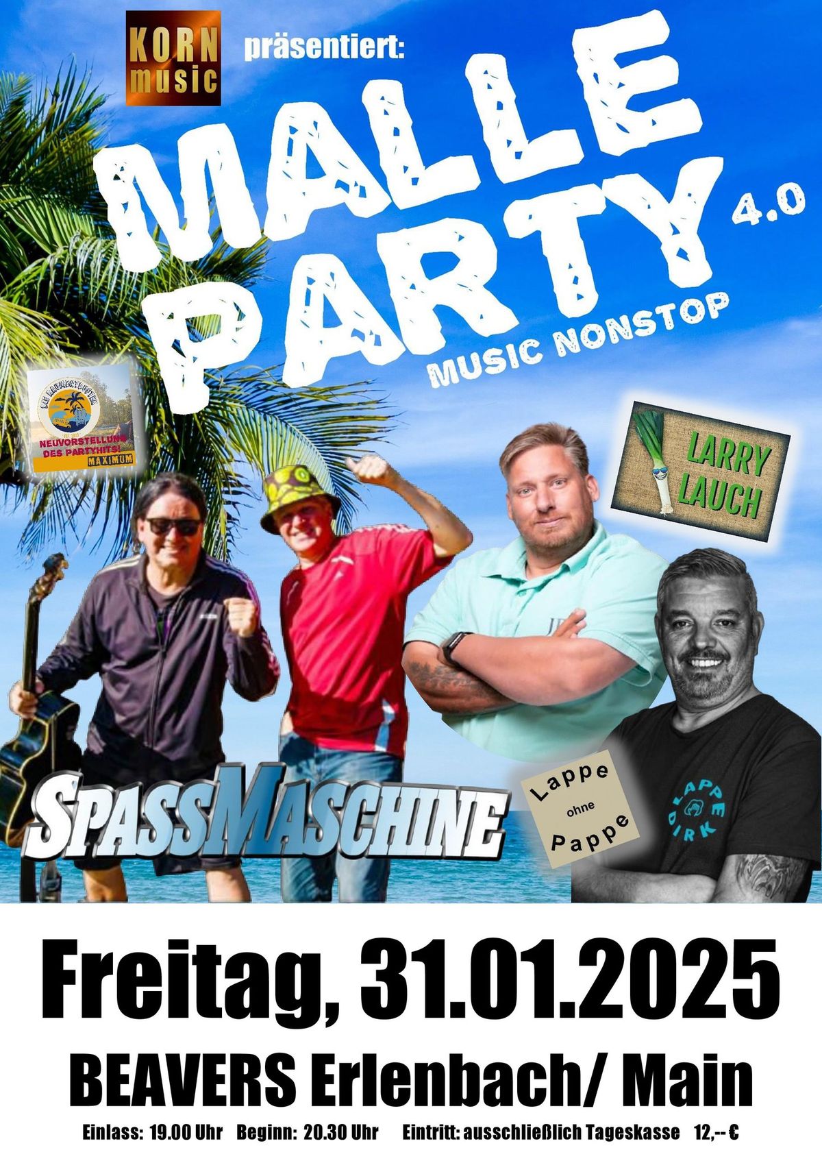 Malle Party im BEAVERS Erlenbach!