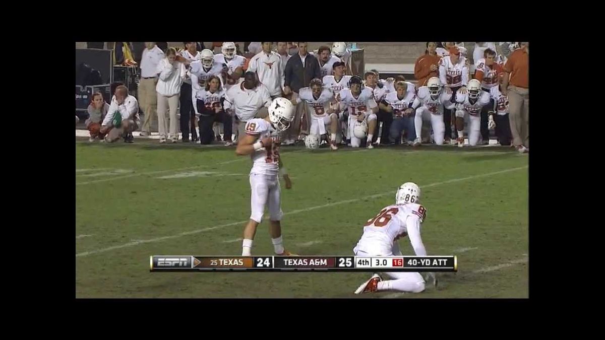 Texas Longhorns at Texas A&M Aggies Football