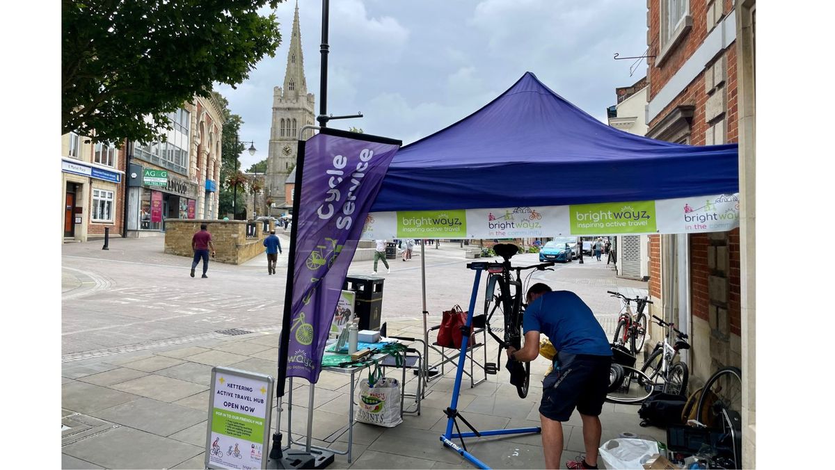 Kettering Active Travel Hub- Cycle service\/check and security marking