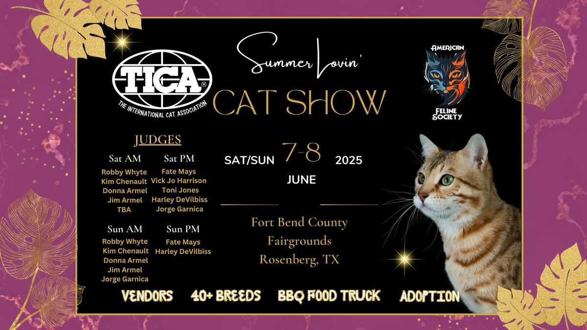 Summer Lovin' - an International Cat Show & Adoption Event