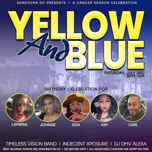 Yellow 'N' Blue Cancer Party!