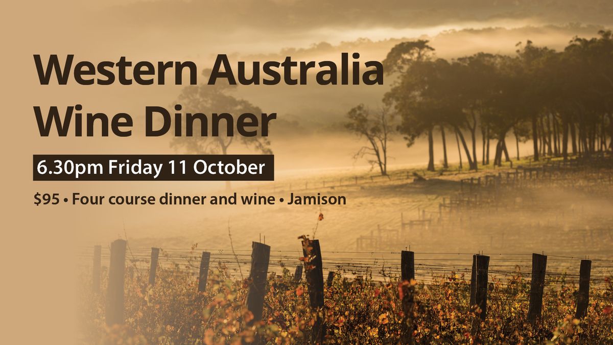 Western Australia Wine Dinner