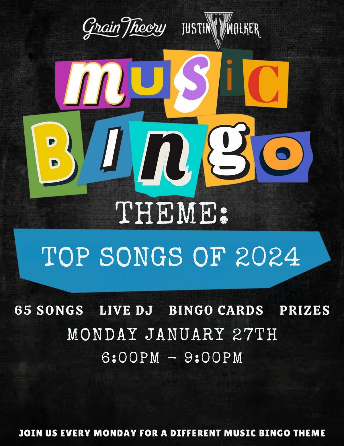 Music Bingo: Top Songs of 2024 