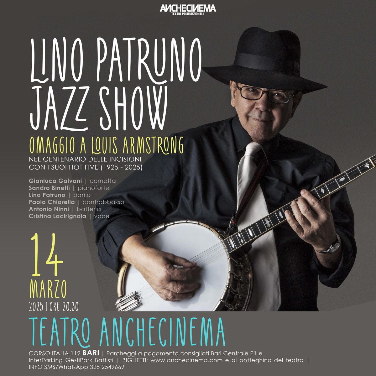 Lino Patruno Jazz Show | Omaggio a Louis Armstrong