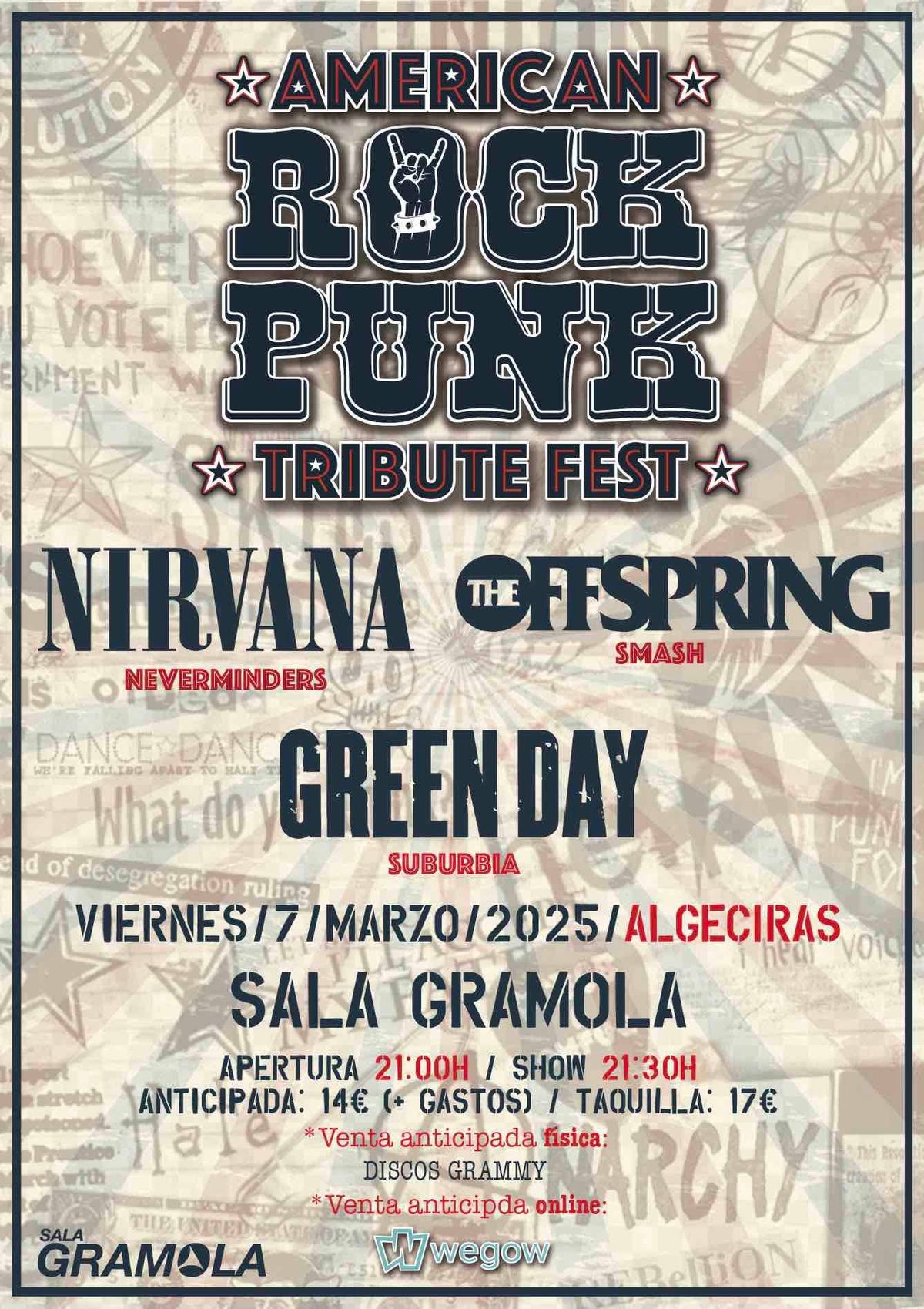 Festival de Tributos AMERICAN ROCK PUNK (Algeciras)