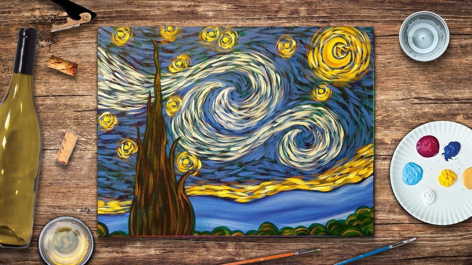 Simply Starry Night Paint and Sip Event , Pinot's Palette Short North ...