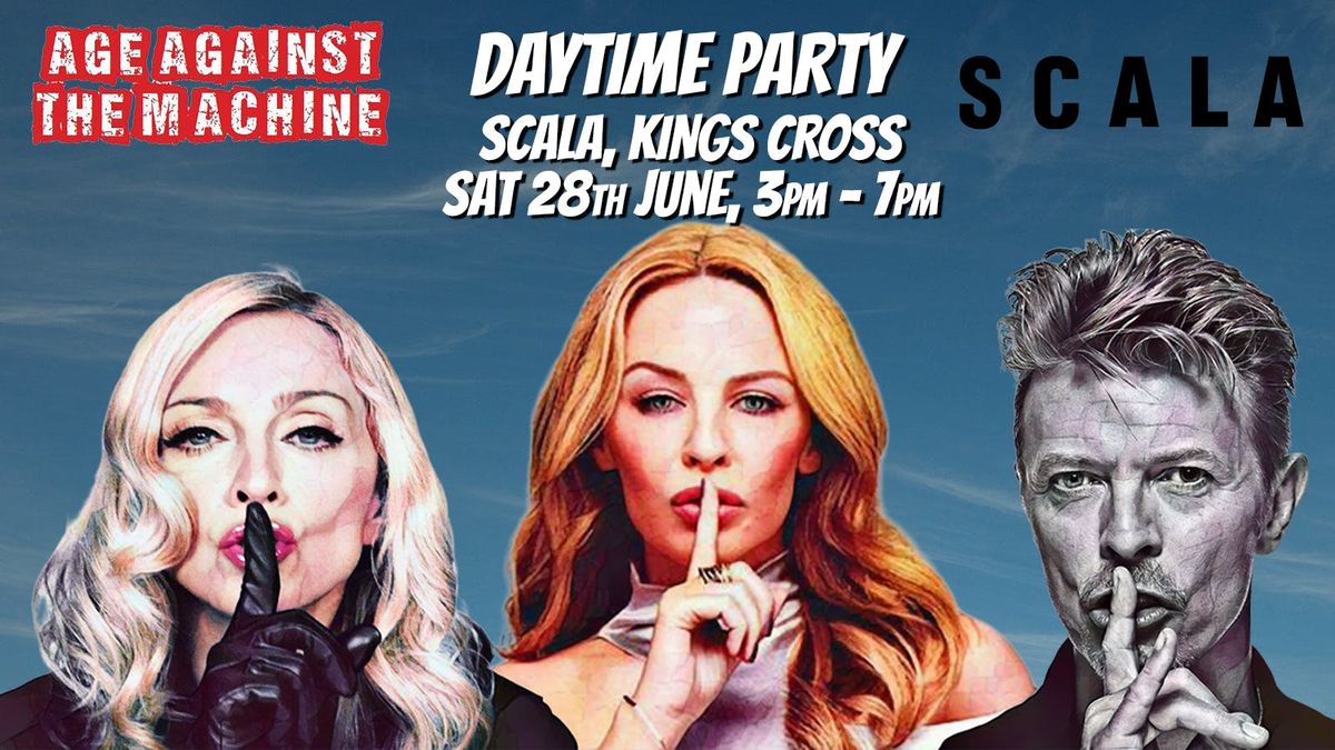 LONDON Age Against The Machine Daytime Party: Sat 18th October, 3pm-7pm *Over 40s Only*