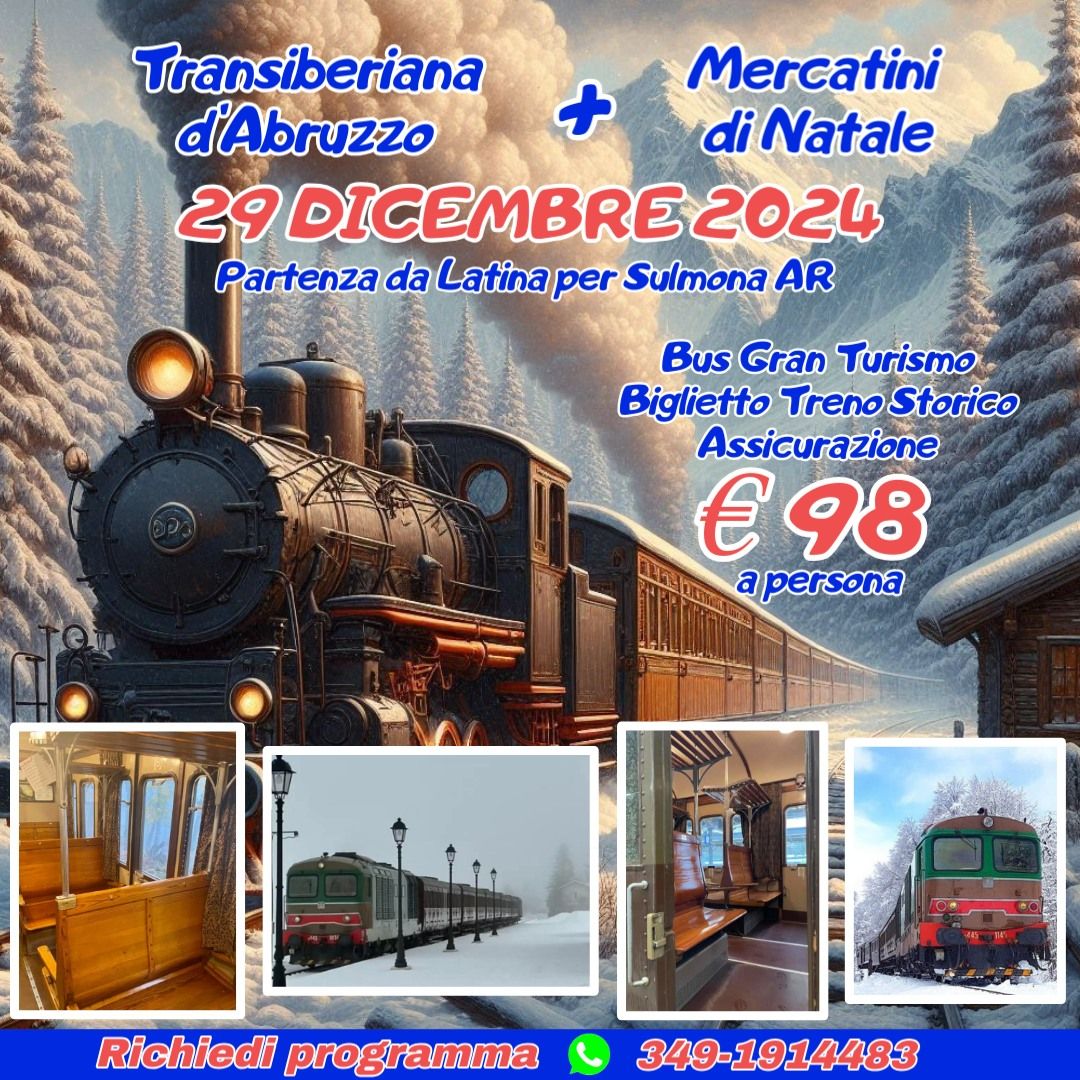 Treno Storico + Mercatini di Natale 