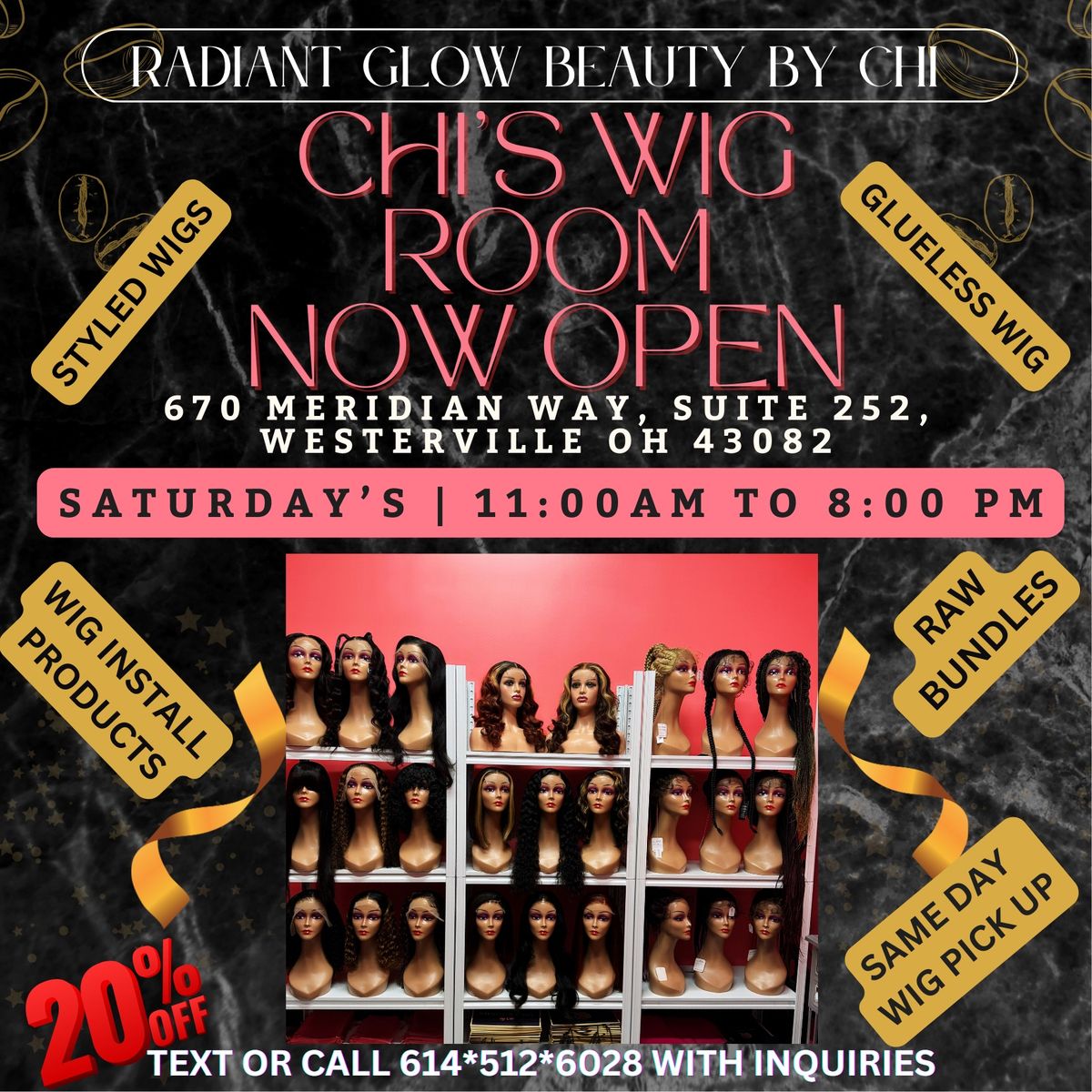 NOW OPEN - CHI\u2019s WIG ROOM