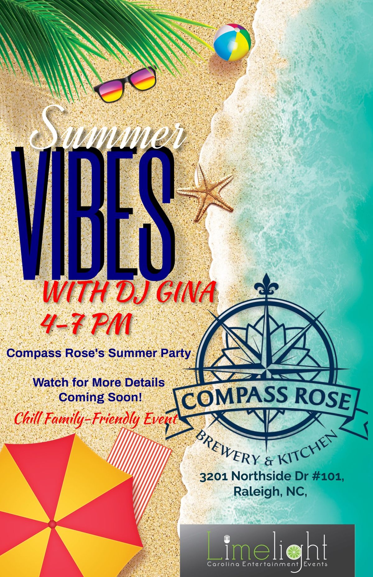 Summer Vibes w\/ DJ Gina at Compass Rose
