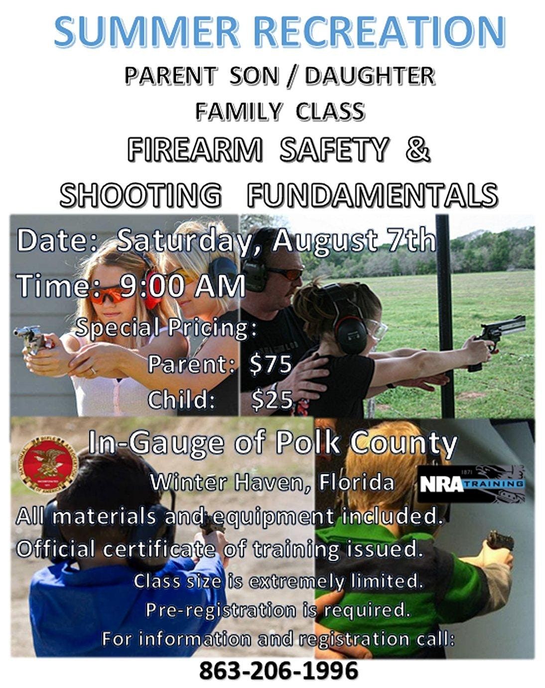 FAMILY FRIENDLY - Handgun Safety & Shooting Fundamentals Training Class